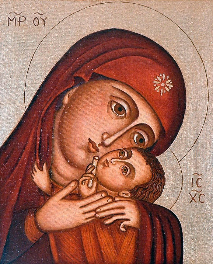 Пред иконой Пресвятой Богородицы Касперовская